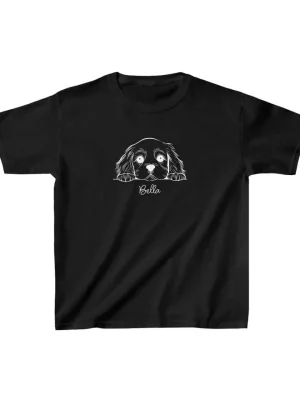 Παιδικό Μαύρο Oversize Τυπωμένο T-Shirt