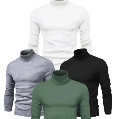 Muški 4-komplet likra rebrasta grlo slim fit body 1