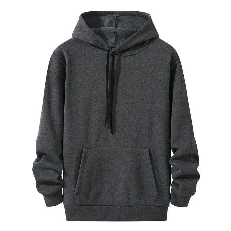 Dámská kouřová oversized mikina s kapucí s kapsami klokaními bavlněná