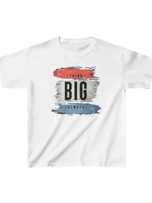 Children's White Oversize Printed Bicycle Neck T-Shirt