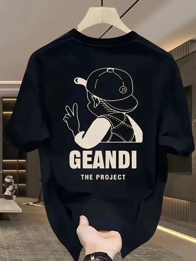 Γυναικείο Μαύρο Oversize Gandhi The Project Τυπωμένο T-shirt