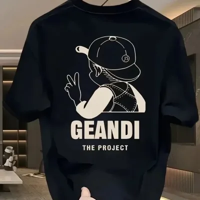 Dámske čierne oversize tričko s potlačou Gandhi The Project 1