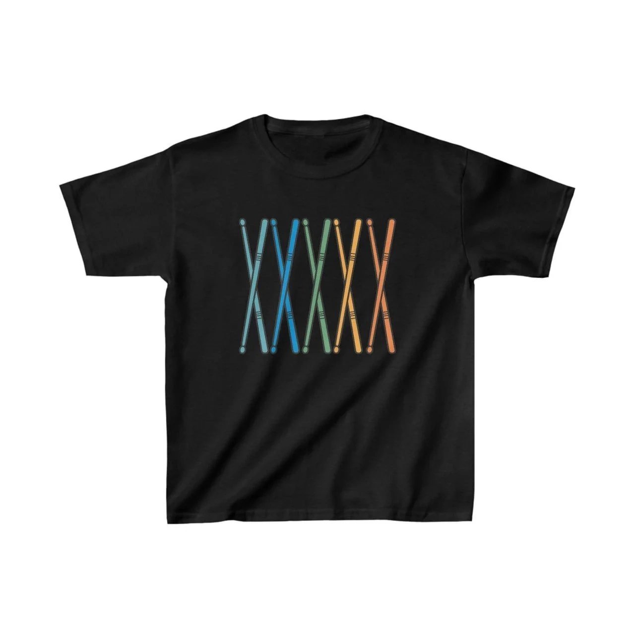 Παιδικό Μαύρο Τυπωμένο Oversize T-Shirt