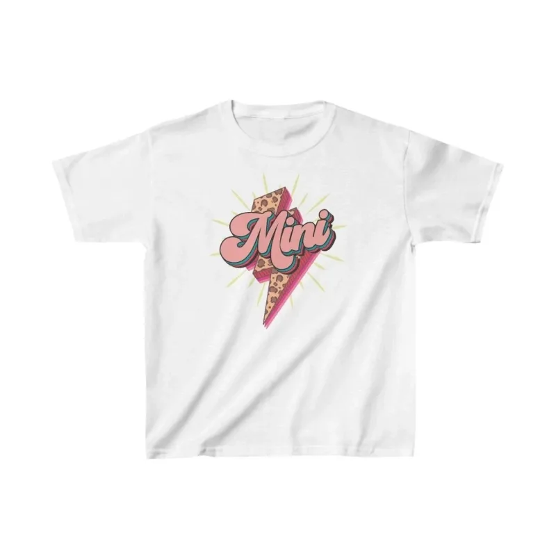 Dziecięca Biała Oversize T-shirt z Nadrukiem