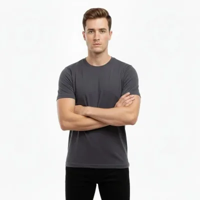 Kişi Tüstü Slim Fit Likralı Velosiped Yaxası Köynək 1
