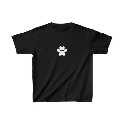 Παιδικό Μαύρο Oversize Τυπωμένο Ποδηλατόλαιμο T-Shirt 1