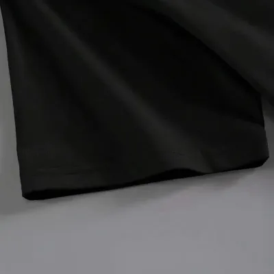 Женски црн oversize велосипед јака кафе дезен печатење маица 2