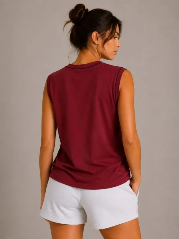 Γυναικείο Σετ 3 Τεμαχίων Αμάνικο Αθλητικό Tank Top με Στρογγυλή Λαιμόκοψη 8