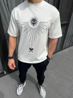 Murš Albo Oversize Bicikleta Jakno Ruža Printisardo T-shirt