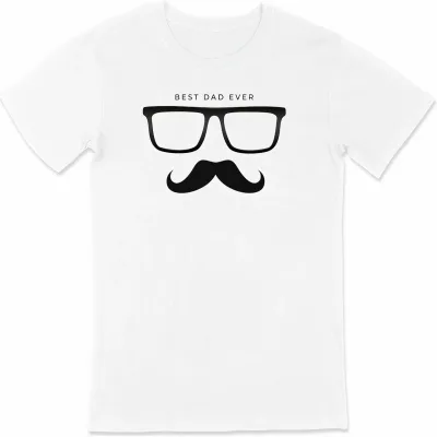 Muška bela oversize Tata tema print bicikl kragna majica 1