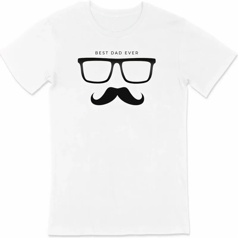 Muška bela oversize Tata tema print bicikl kragna majica