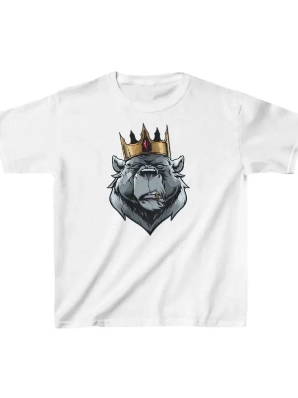 Παιδικό Λευκό Printed Μαλακό Βαμβακερό T-shirt 1
