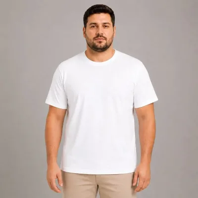 Murš Belo Kolo Vrat Basic Oversize T-Shirt 2