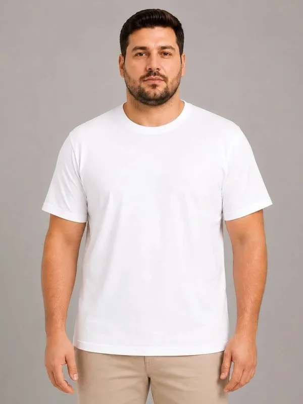 Murš Belo Kolo Vrat Basic Oversize T-Shirt 2