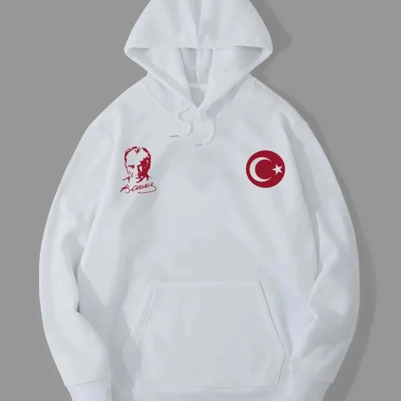 Burrë Bardhë 3 Fije Kapuçinë me Printim