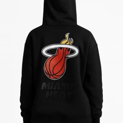 Ženska crna 3-nitna pamučna kapuljača s printom klokan džep hoodie 6