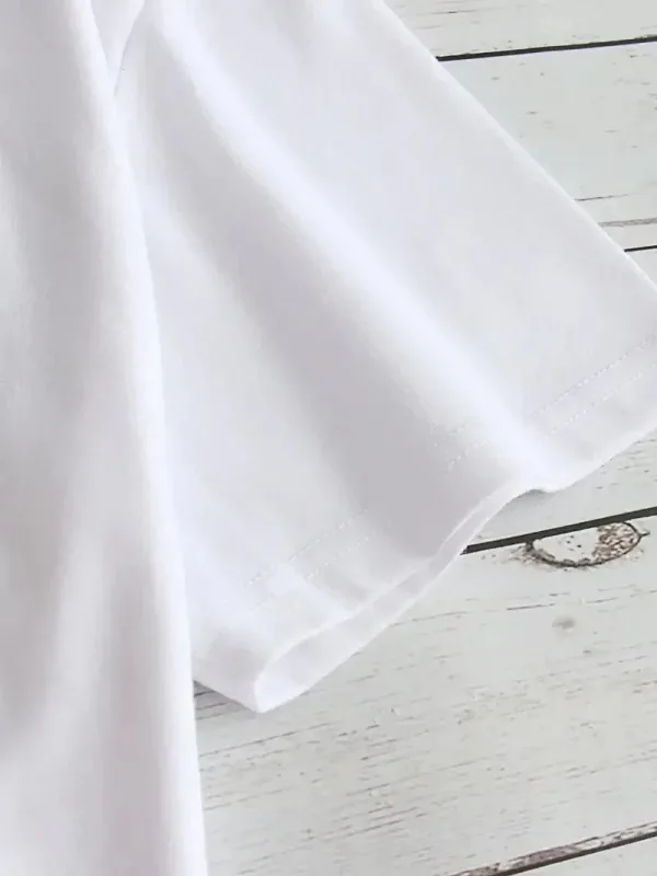 Dámske biele oversize tričko s potlačou "I've Got Your Back" 2
