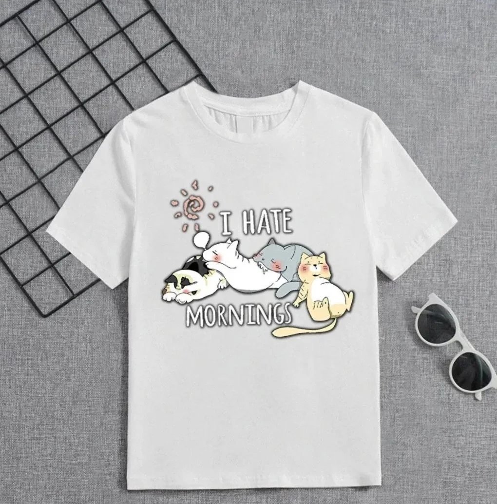 Κοριτσίστικο Λευκό Ποδήλατο Λαιμό Printed T-Shirt
