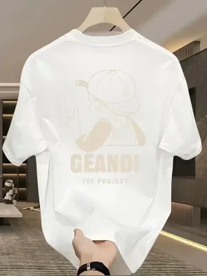 Γυναικείο Λευκό Τυπωμένο Κοντό Μανίκι T-shirt