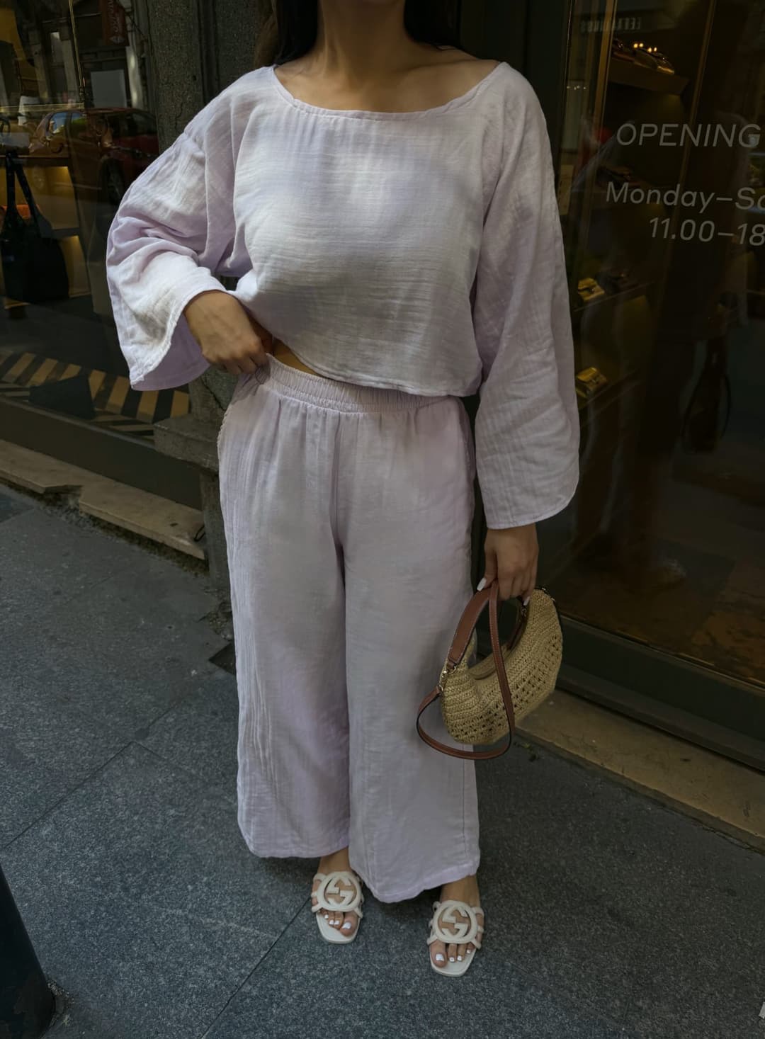 Hlače I Bluza Muslin set Bež 3