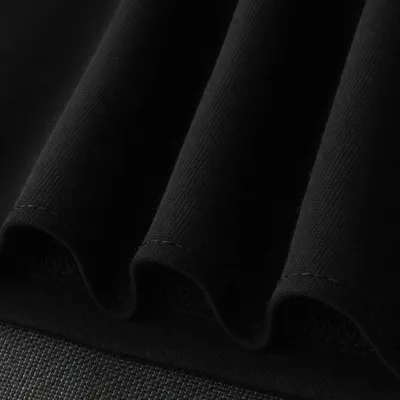 Dámske čierne oversize tričko s potlačou mačky, priedušné 2