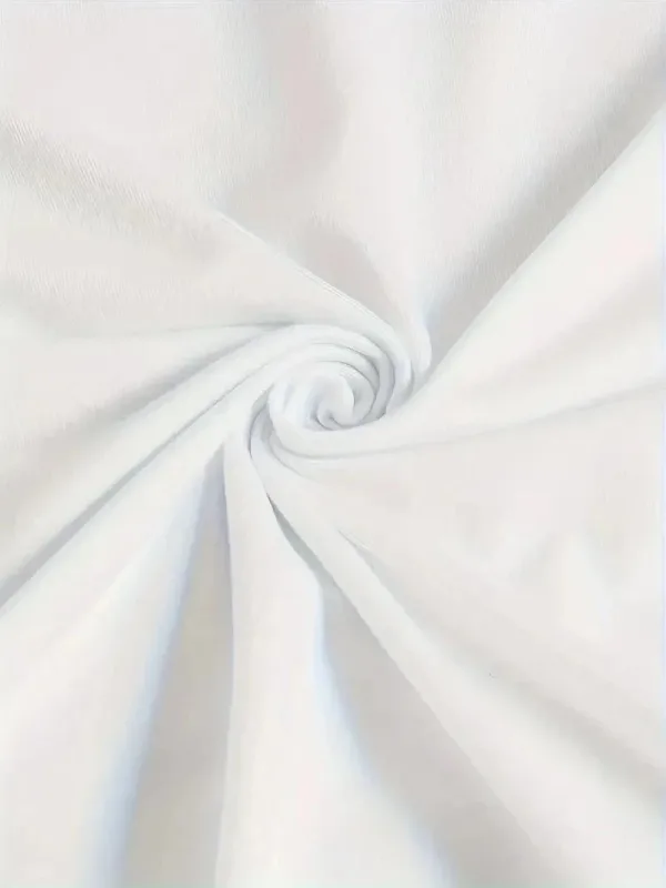 Ženska bijela oversized biciklistička kragna s printom patke majica 3